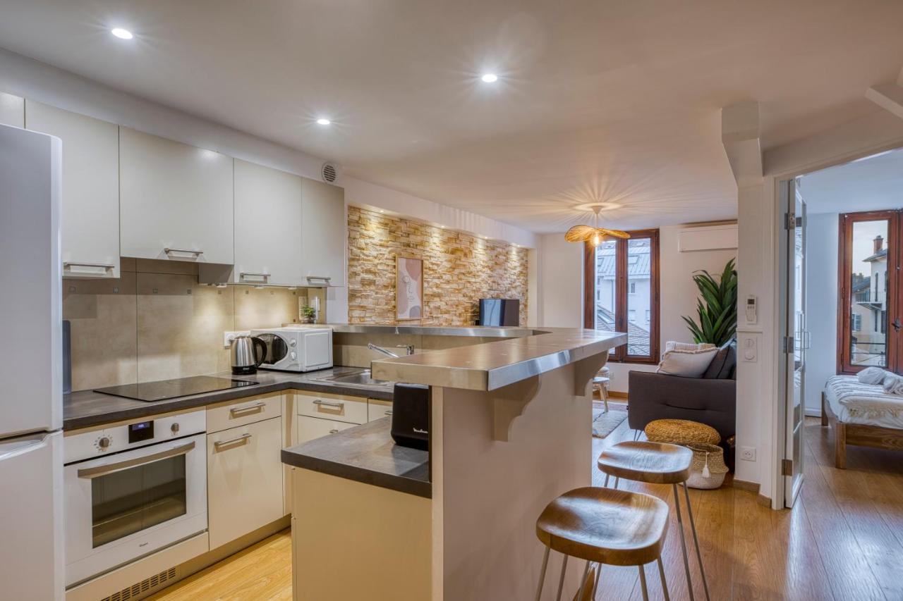 Le Carnot - Mycosyapart, Duplex Coeur De Ville Et Lac, Climatise Annecy Bagian luar foto